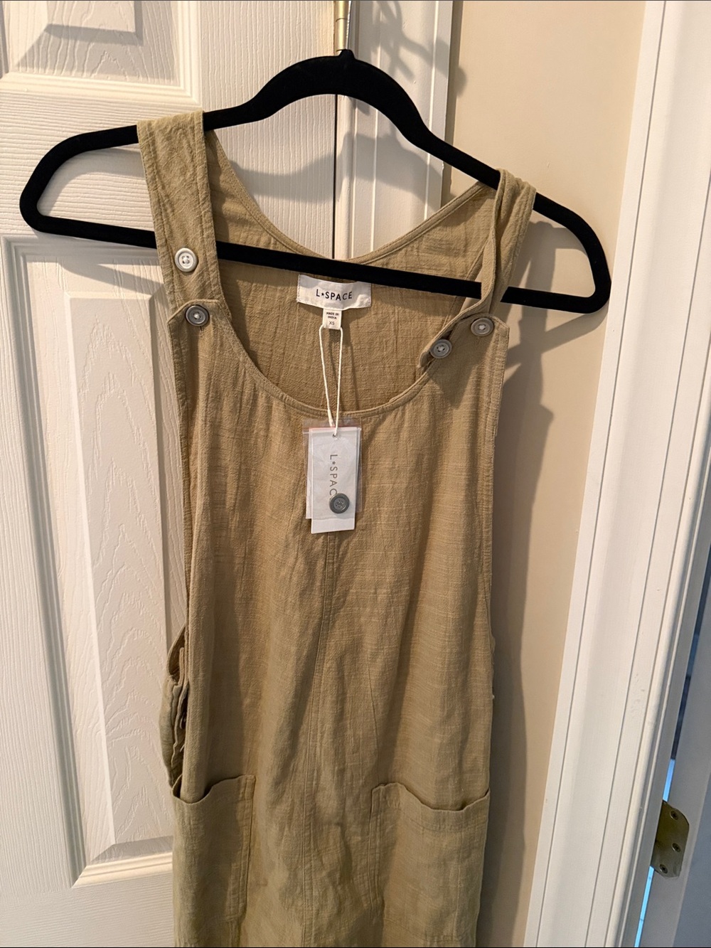 l*space Olive Green Button-Strap Romper